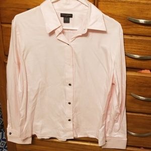 Womens light pink dress shirt size large